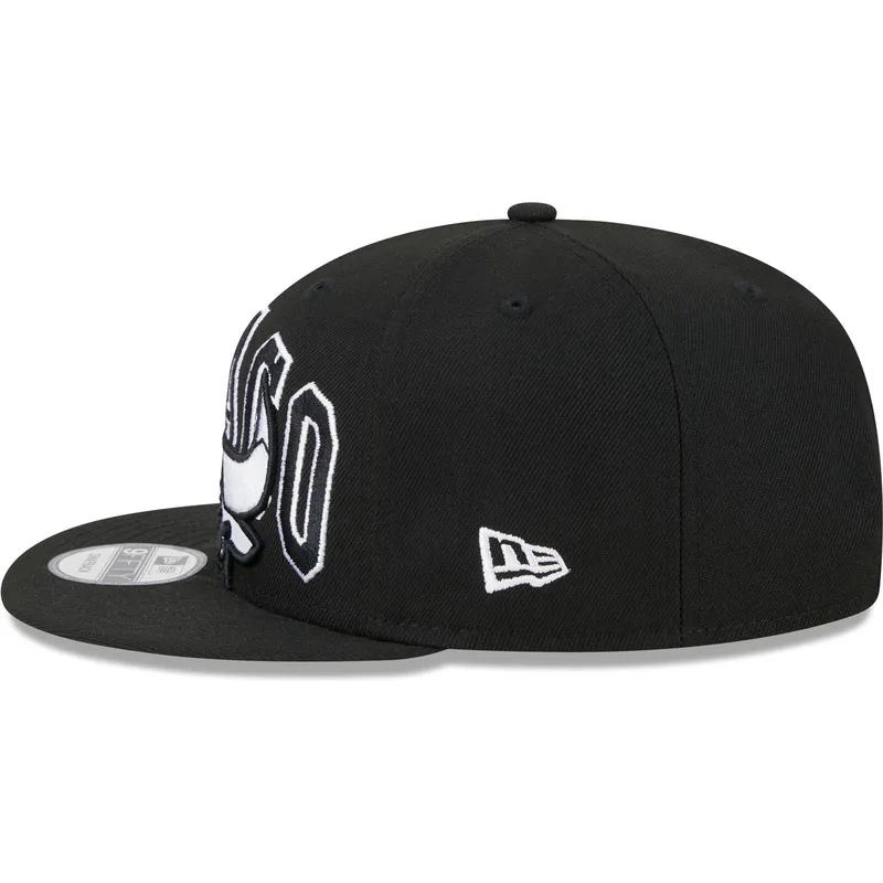 cepur-plakana-melns-snapback-9fifty-tip-off-2023-no-chicago-bulls-nba-no-new-era