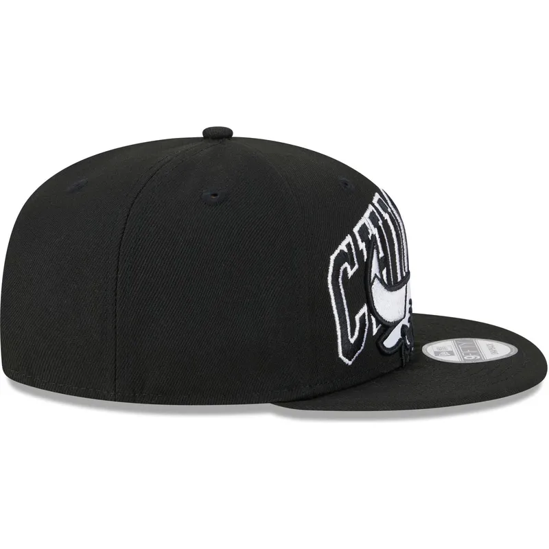 cepur-plakana-melns-snapback-9fifty-tip-off-2023-no-chicago-bulls-nba-no-new-era