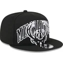 cepur-plakana-melns-snapback-9fifty-tip-off-2023-no-milwaukee-bucks-nba-no-new-era