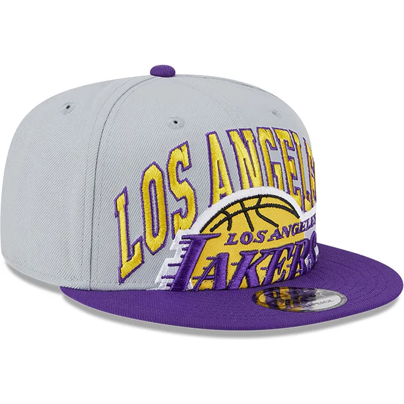 cap-plakana-gray-snapback-9fifty-tip-off-2023-no-los-angeles-lakers-nba-no-new-era