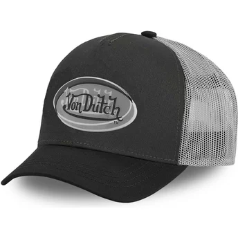 Von Dutch ADEC BLK Black and Grey Trucker Hat