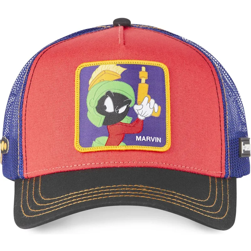 cepur-izliekta-truckeris-sarkans-snapback-loo7-ma2-marsietis-marvins-looney-tunes-no-capslab
