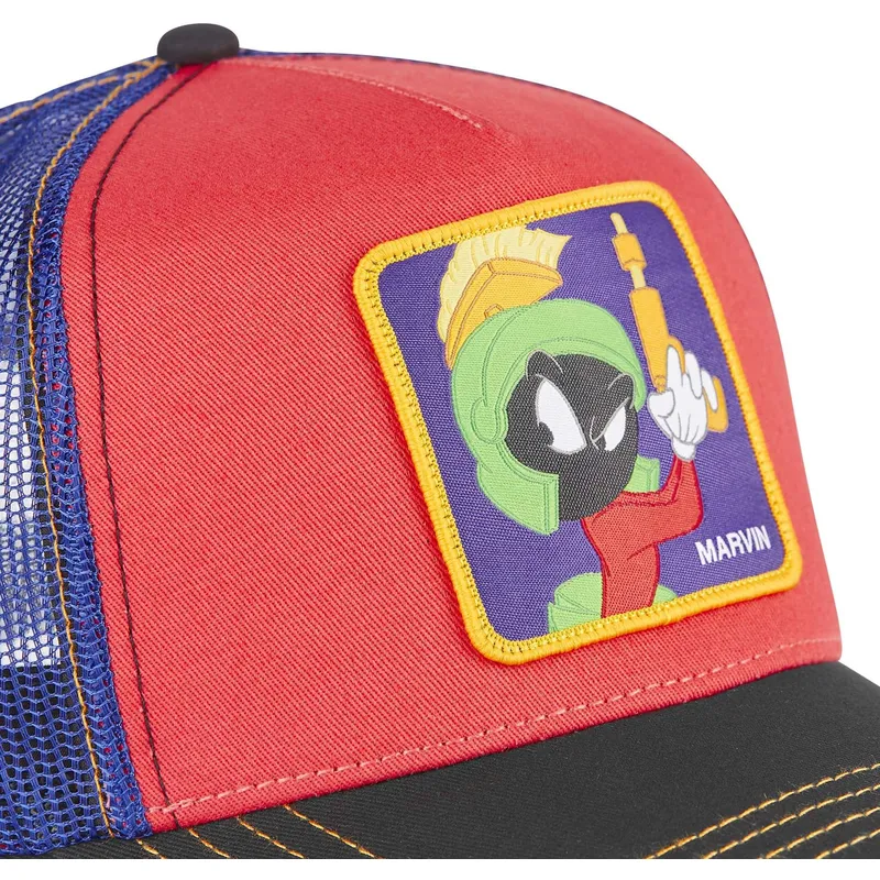 cepur-izliekta-truckeris-sarkans-snapback-loo7-ma2-marsietis-marvins-looney-tunes-no-capslab