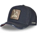 cepur-izliekta-tumsi-zils-snapback-denim-loo8-coy1-koijots-looney-tunes-no-capslab