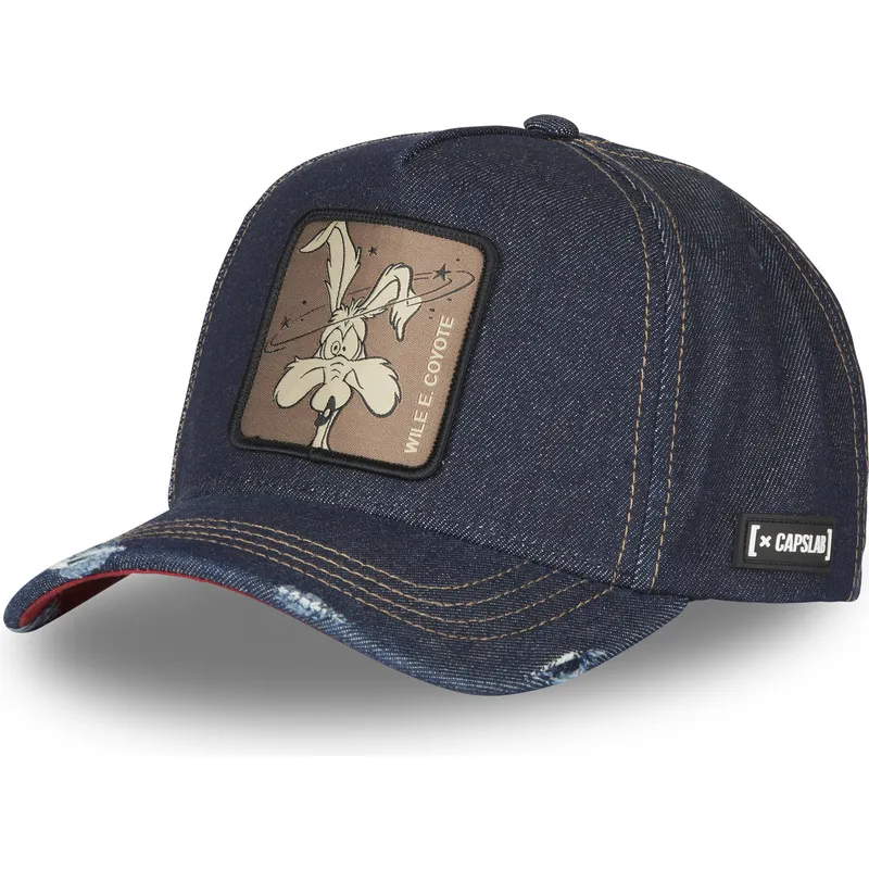 cepur-izliekta-tumsi-zils-snapback-denim-loo8-coy1-koijots-looney-tunes-no-capslab