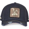 cepur-izliekta-tumsi-zils-snapback-denim-loo8-coy1-koijots-looney-tunes-no-capslab