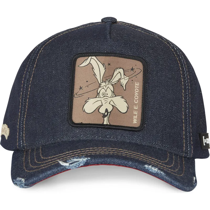 cepur-izliekta-tumsi-zils-snapback-denim-loo8-coy1-koijots-looney-tunes-no-capslab