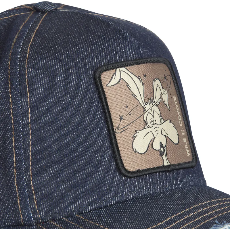 cepur-izliekta-tumsi-zils-snapback-denim-loo8-coy1-koijots-looney-tunes-no-capslab