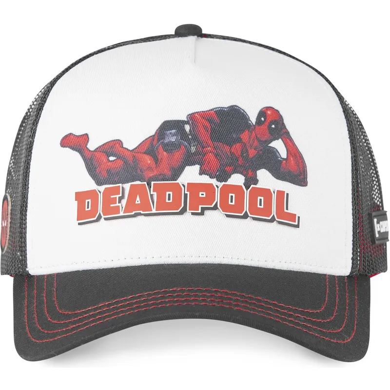 cepur-izliekta-truckeris-melns-snapback-mar6-dea3-deadpool-marvel-comics-no-capslab
