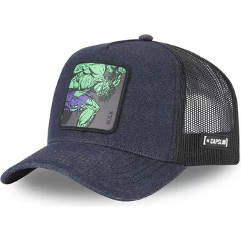 Capslab Hulk MAR6 HUL1 Marvel Comics Navy Blue Denim Trucker Hat