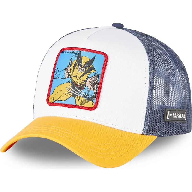 cepur-izliekta-truckeris-balts-snapback-wol-wolverine-marvel-comics-no-capslab