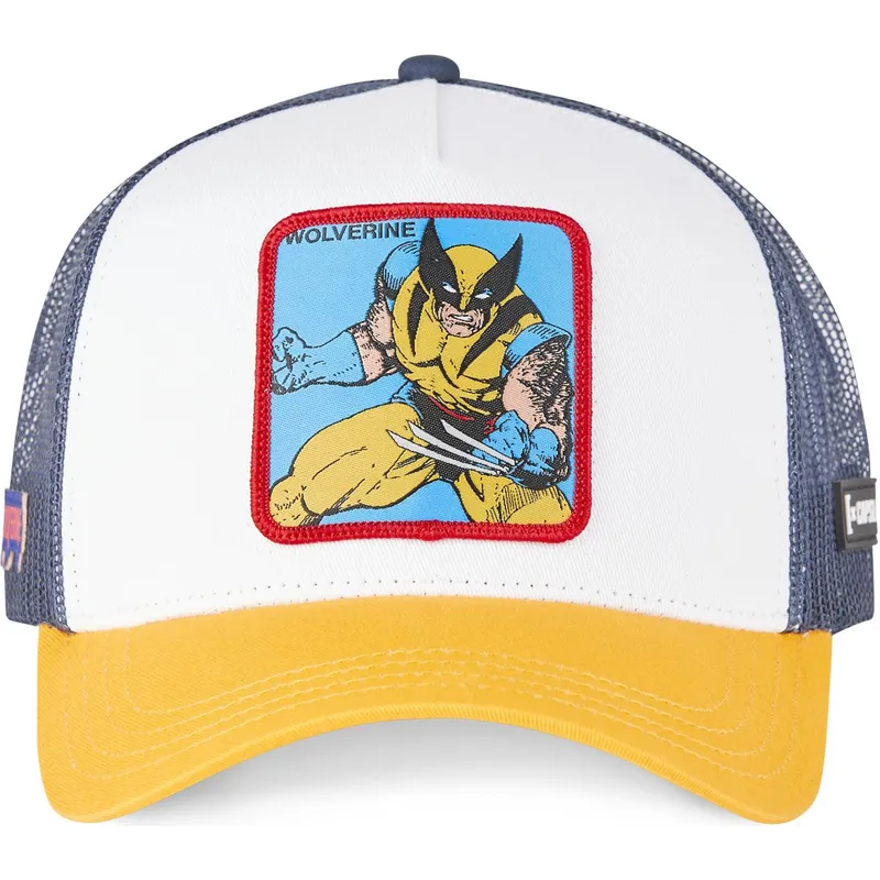 cepur-izliekta-truckeris-balts-snapback-wol-wolverine-marvel-comics-no-capslab