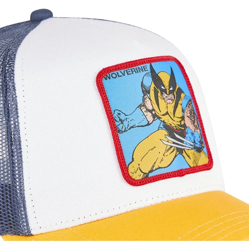 cepur-izliekta-truckeris-balts-snapback-wol-wolverine-marvel-comics-no-capslab