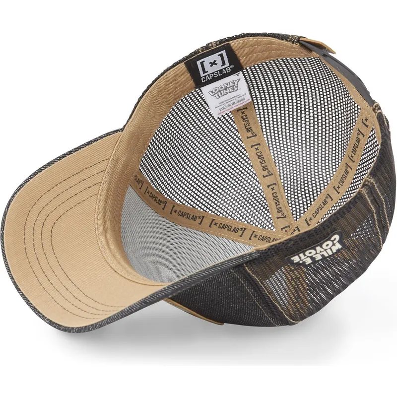 cepur-izliekta-truckeris-melns-snapback-denim-loo8-coy2-koijots-looney-tunes-no-capslab