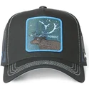 cepur-izliekta-truckeris-melns-snapback-forest-cas2-for1-briedis-mitiskas-radibas-no-capslab