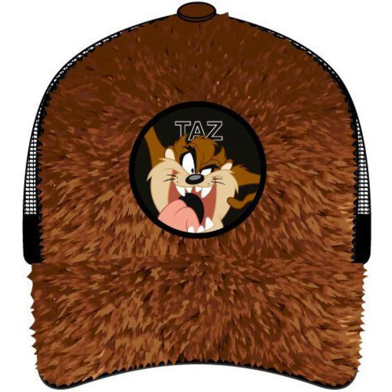 brun-och-svart-trucker-keps-tasmanska-djavulen-fur1-taz1-looney-tunes-fran-capslab