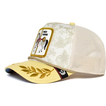 cepur-izliekta-truckeris-balts-snapback-high-horse-altus-equo-carousel-the-farm-no-goorin-bros