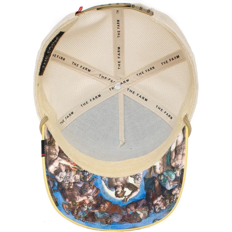 cepur-izliekta-truckeris-balts-snapback-high-horse-altus-equo-carousel-the-farm-no-goorin-bros