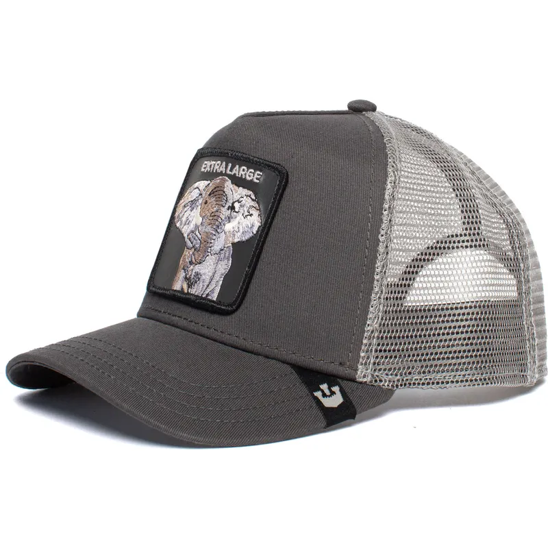 gorra-trucker-gris-elefante-heavy-extra-large-truckin-the-farm-de-goorin-bros