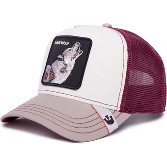 cepur-izliekta-truckeris-balts-snapback-lone-wolf-mv-howler-the-farm-mvp-the-farm-no-goorin-bros