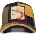 cepur-izliekta-truckeris-daudzkrasains-snapback-nutty-shells-n-all-the-farm-patchwork-the-farm-no-goorin-bros