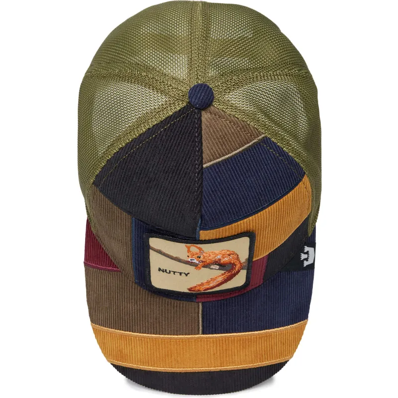 cepur-izliekta-truckeris-daudzkrasains-snapback-nutty-shells-n-all-the-farm-patchwork-the-farm-no-goorin-bros
