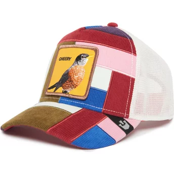 Goorin Bros. Bird Cheery Right Side of the Bed The Farm Patchwork Multicolor Trucker Hat