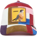cepur-izliekta-truckeris-daudzkrasains-snapback-cheery-right-side-of-the-bed-the-farm-patchwork-the-farm-no-goorin-bros
