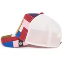 cepur-izliekta-truckeris-daudzkrasains-snapback-cheery-right-side-of-the-bed-the-farm-patchwork-the-farm-no-goorin-bros