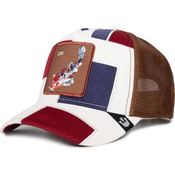 cepur-izliekta-truckeris-daudzkrasains-snapback-coy-carpy-diem-the-farm-patchwork-the-farm-no-goorin-bros