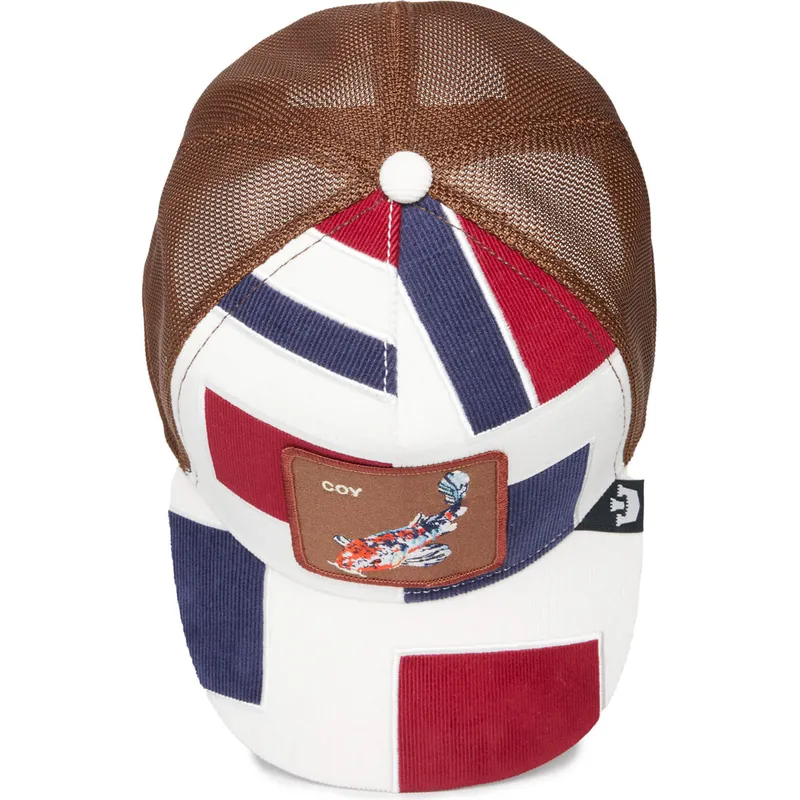 cepur-izliekta-truckeris-daudzkrasains-snapback-coy-carpy-diem-the-farm-patchwork-the-farm-no-goorin-bros