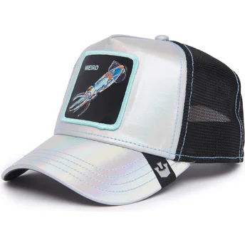 Czapka trucker szara i czarna kalmar Weird Go Way Out There The Farm Deep Sea od Goorin Bros.