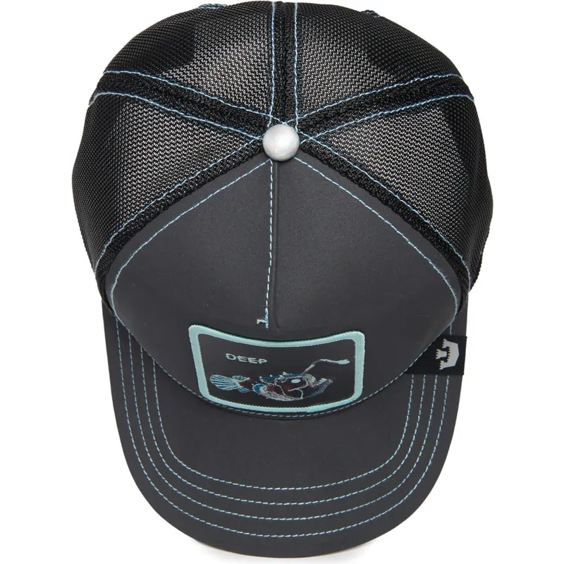 cepur-izliekta-truckeris-melns-snapback-go-way-down-the-farm-deep-sea-the-farm-no-goorin-bros