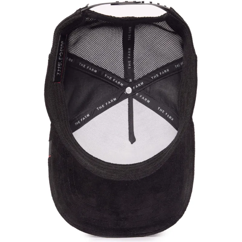 cepur-izliekta-truckeris-melns-snapback-velour-blank-the-farm-no-goorin-bros