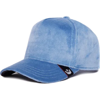 Goorin Bros. The Farm Velour Blank blaue Trucker-Kappe.