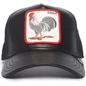 cepur-izliekta-truckeris-melns-snapback-cock-will-prevail-the-farm-leather-the-farm-no-goorin-bros