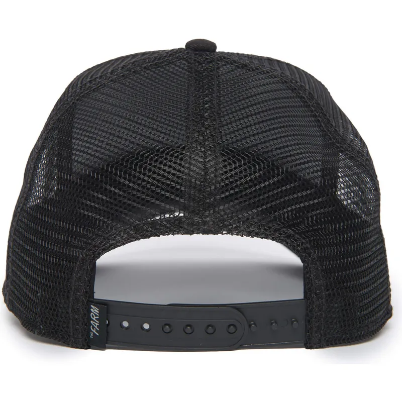 cepur-izliekta-truckeris-melns-snapback-cock-will-prevail-the-farm-leather-the-farm-no-goorin-bros