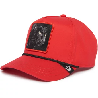 Goorin Bros. Curved Brim Panther 100 The Farm All Over Canvas Red Snapback Cap