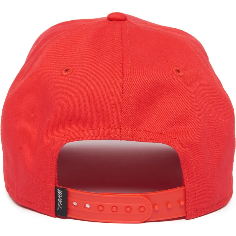 cepur-izliekta-sarkans-snapback-panther-100-the-farm-all-over-canvas-the-farm-no-goorin-bros