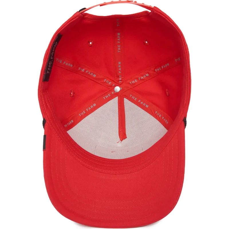 cepur-izliekta-sarkans-snapback-panther-100-the-farm-all-over-canvas-the-farm-no-goorin-bros