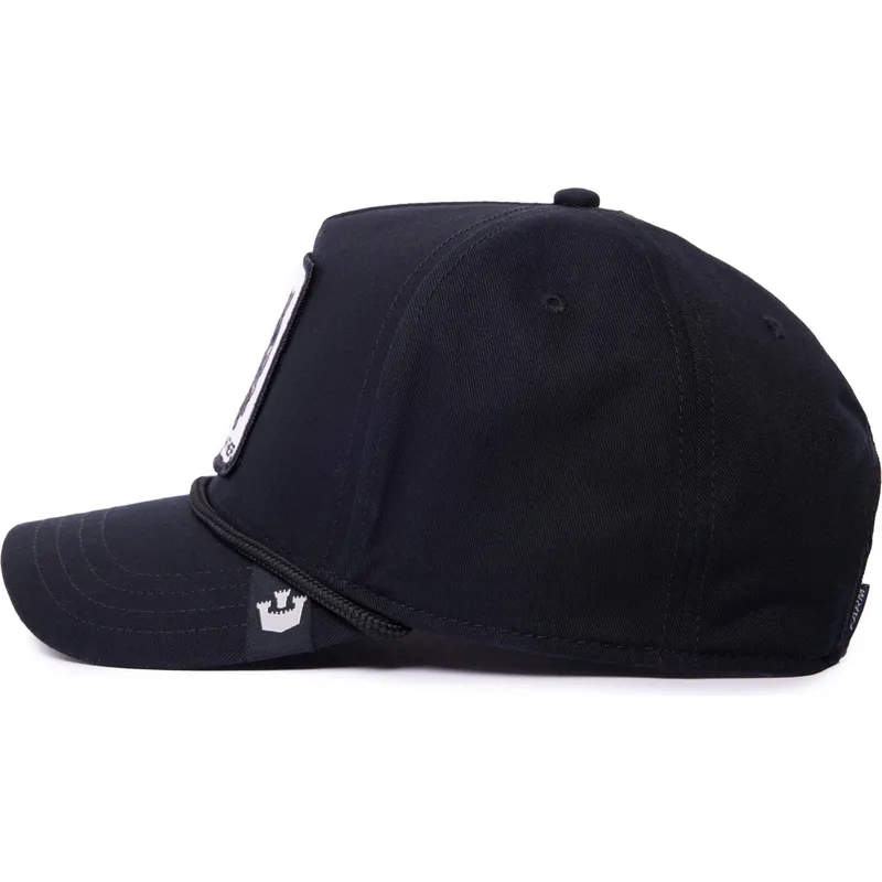 cepur-izliekta-melns-snapback-panther-100-the-farm-all-over-canvas-the-farm-no-goorin-bros