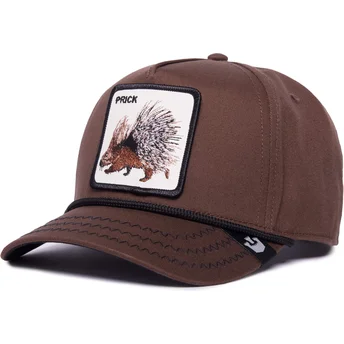 cepur-izliekta-bruns-snapback-prick-porcupine-100-the-farm-all-over-canvas-the-farm-no-goorin-bros