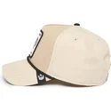 goorin-bros-beige-snapback-kappe-mit-gebogenem-schirm-gallo-cock-rooster-100-the-farm-all-over-canvas