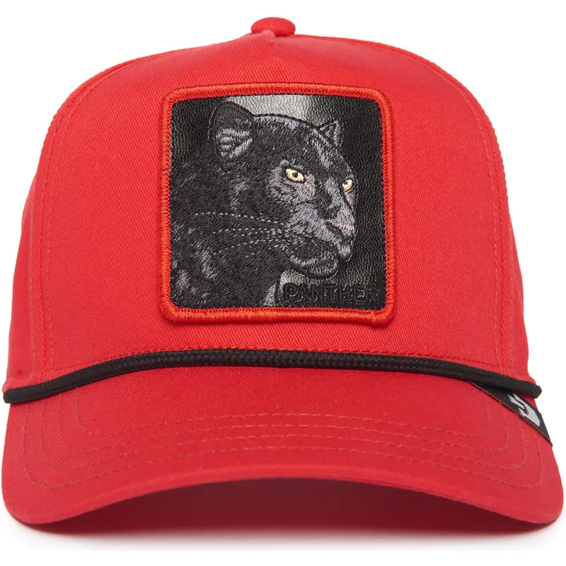 cepur-izliekta-sarkans-snapback-panther-100-the-farm-all-over-canvas-the-farm-no-goorin-bros