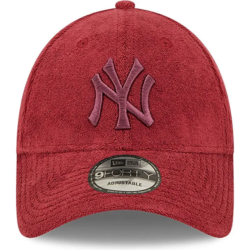 cepur-izliekta-sarkans-regulejams-9forty-towelling-no-new-york-yankees-mlb-no-new-era