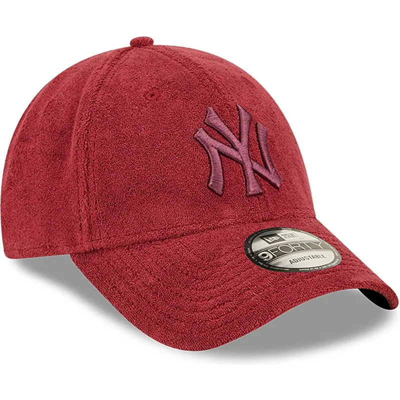 cepur-izliekta-sarkans-regulejams-9forty-towelling-no-new-york-yankees-mlb-no-new-era