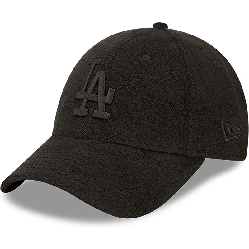 cepur-izliekta-melns-regulejams-9forty-towelling-no-los-angeles-dodgers-mlb-no-new-era