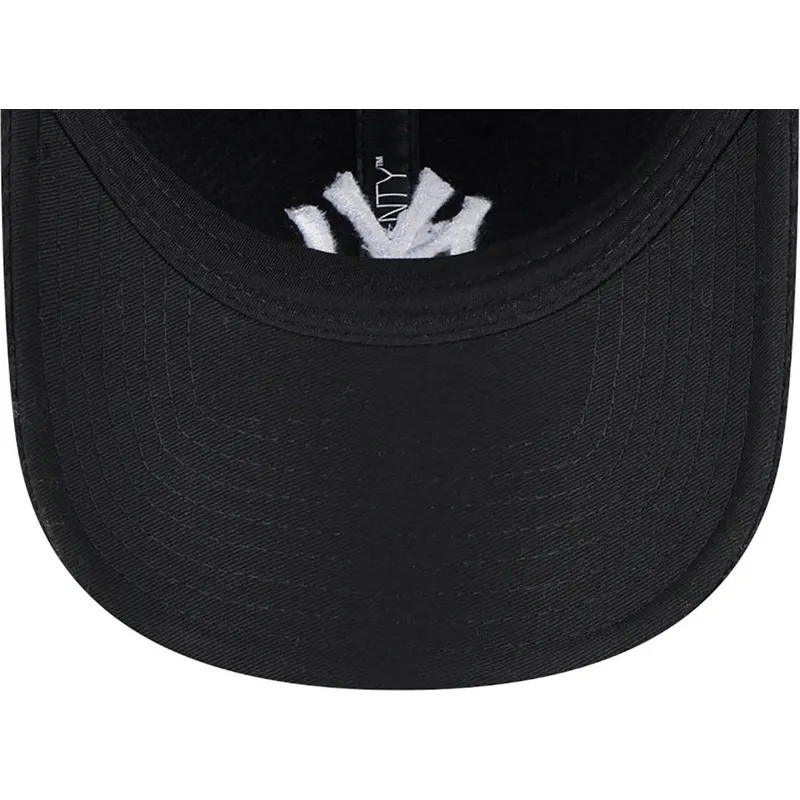 cepur-izliekta-melns-regulejams-9twenty-herringbone-no-new-york-yankees-mlb-no-new-era