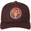 cepur-izliekta-truckeris-bruns-snapback-peace-harmony-hft-no-djinns