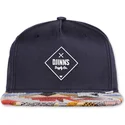 casquette-plate-bleue-marine-snapback-rubber-aztek-djinns